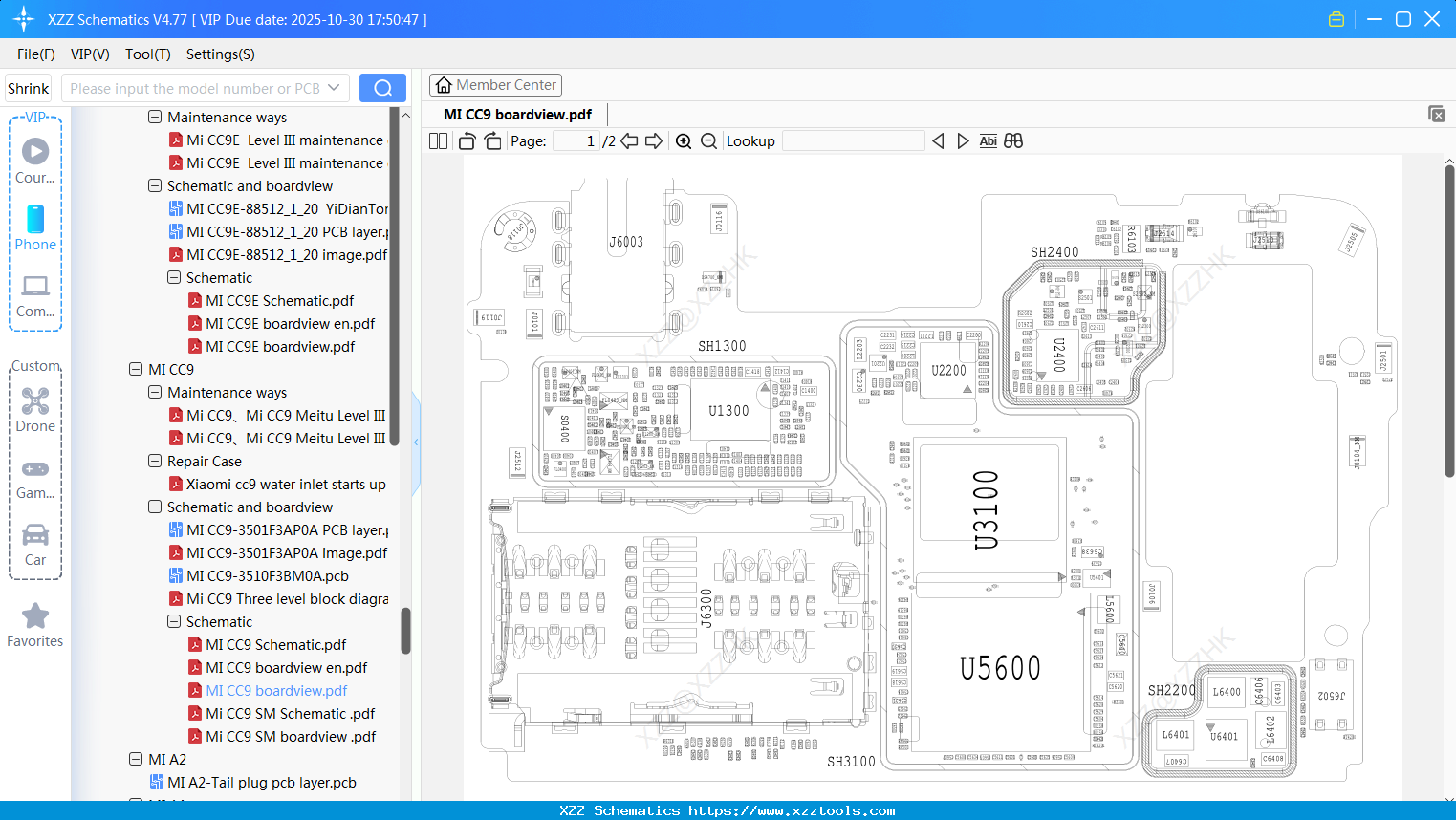 Xiaomi MI CC9 Boardview